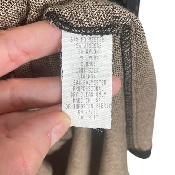 Vintage Betsey Johnson Polka Dot Fit & Flare Midi Dress Retro Pinup Brown Size 4 - Picture 15 of 15